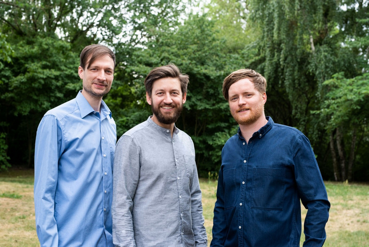 Die Gründer von breazy-health: Dr. Felix Mühlbauer, Benedikt Gnadt und Andreas Thom (v.l.) 